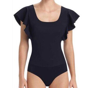 Commando Ruffle Bonded Bodysuit  NWT Large  Black
